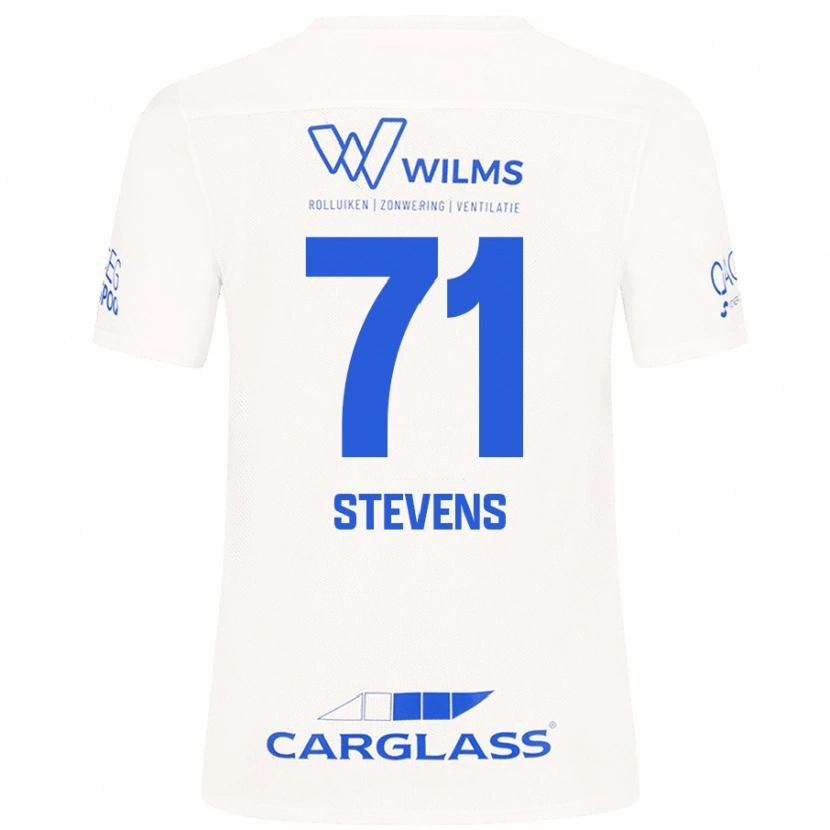 Danxen Børn Brent Stevens #71 Hvid Udebane Spillertrøjer 2024/25 Trøje T-Shirt