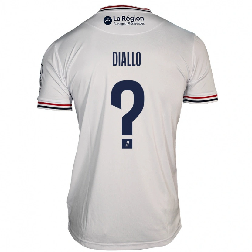 Danxen Børn Baïla Diallo #0 Hvid Udebane Spillertrøjer 2024/25 Trøje T-Shirt