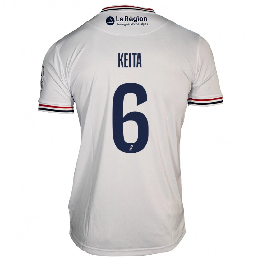 Danxen Børn Habib Keïta #6 Hvid Udebane Spillertrøjer 2024/25 Trøje T-Shirt