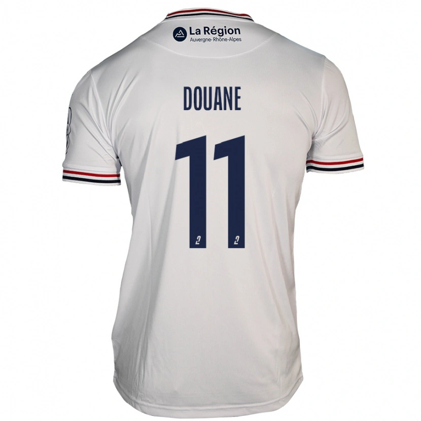 Danxen Børn Maïdine Douane #11 Hvid Udebane Spillertrøjer 2024/25 Trøje T-Shirt