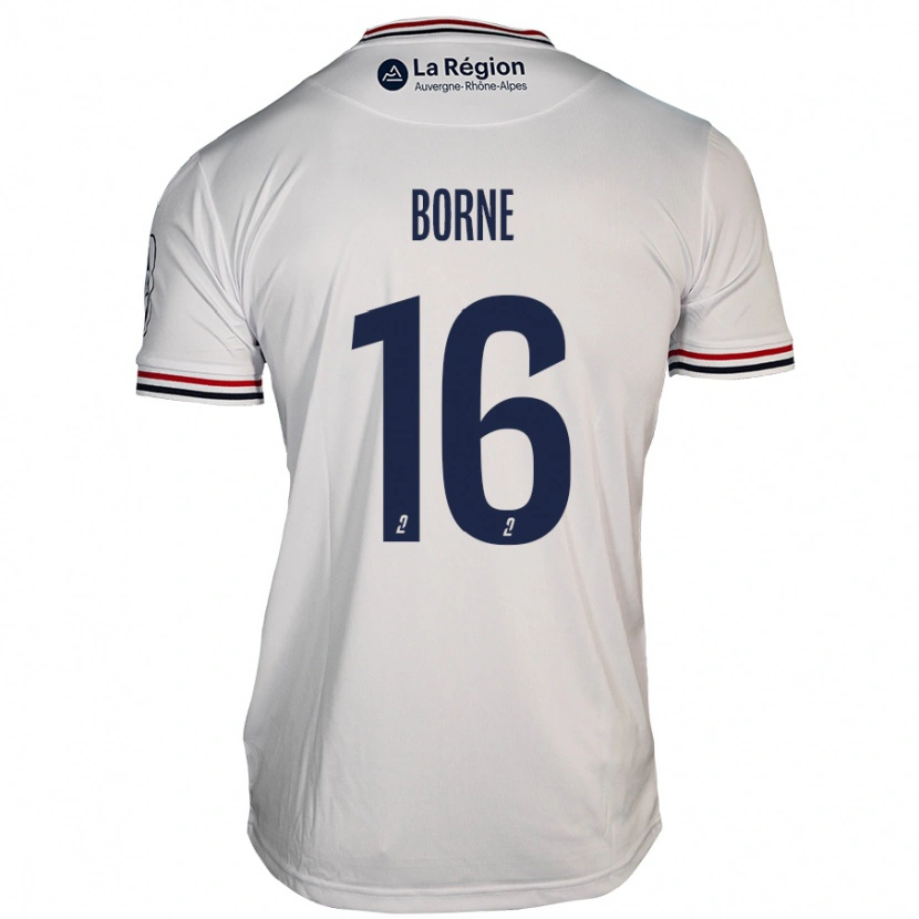 Danxen Børn Théo Borne #16 Hvid Udebane Spillertrøjer 2024/25 Trøje T-Shirt