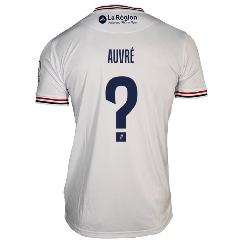 Danxen Børn Tom Auvré #0 Hvid Udebane Spillertrøjer 2024/25 Trøje T-Shirt