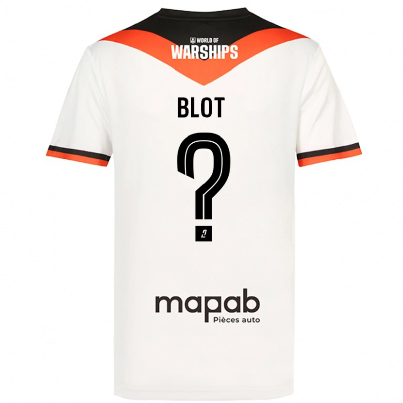 Danxen Børn Enzo Blot #0 Hvid Udebane Spillertrøjer 2024/25 Trøje T-Shirt