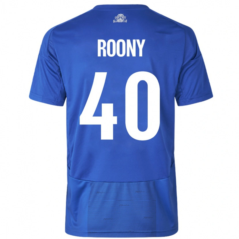 Danxen Børn Roony Bardghji #40 Hvid Blå Udebane Spillertrøjer 2024/25 Trøje T-Shirt