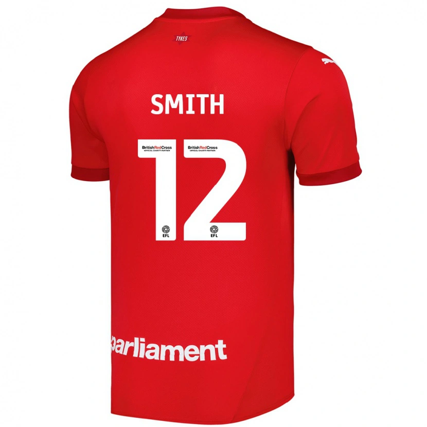 Danxen Mænd Jackson Smith #12 Rød Hjemmebane Spillertrøjer 2024/25 Trøje T-Shirt