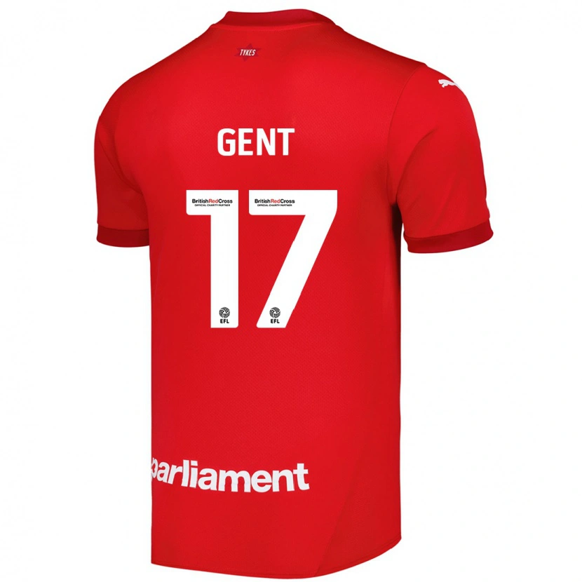 Danxen Mænd Georgie Gent #17 Rød Hjemmebane Spillertrøjer 2024/25 Trøje T-Shirt