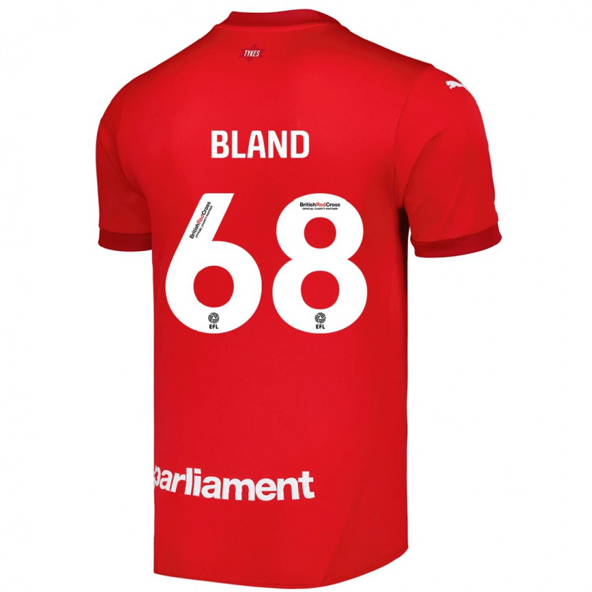 Danxen Mænd Jonathan Bland #68 Rød Hjemmebane Spillertrøjer 2024/25 Trøje T-Shirt