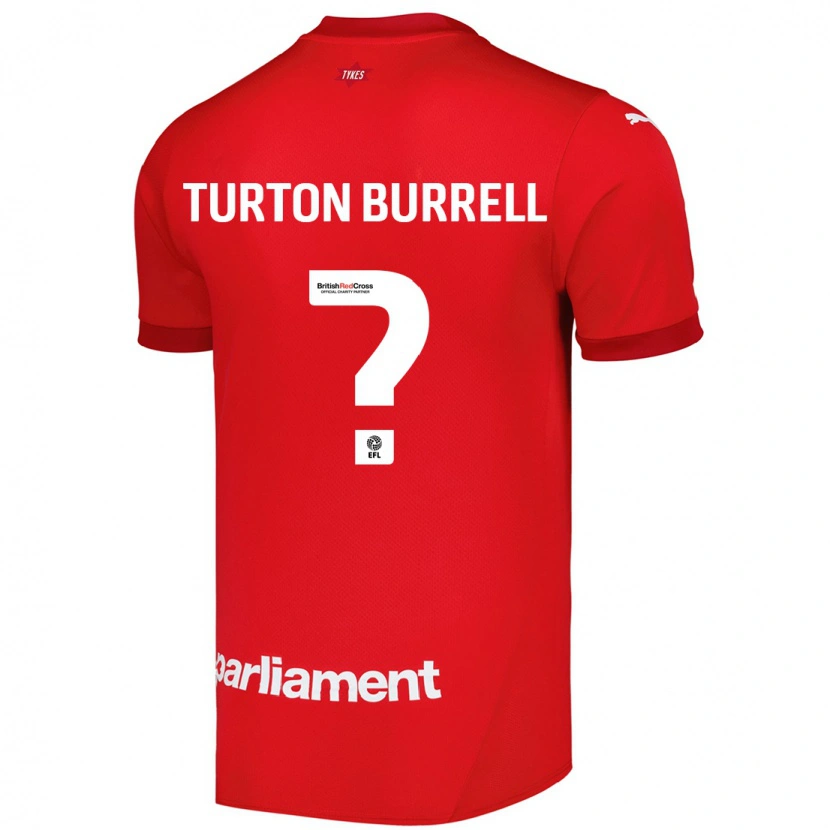 Danxen Mænd Melissa Turton-Burrell #0 Rød Hjemmebane Spillertrøjer 2024/25 Trøje T-Shirt