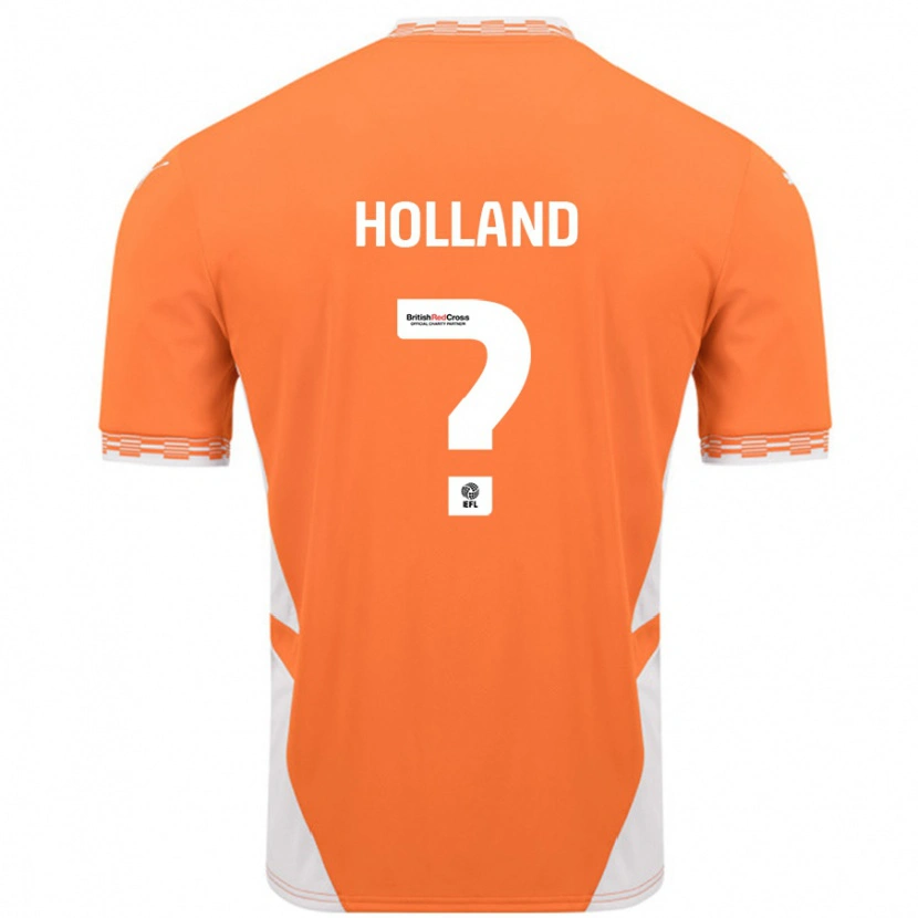 Danxen Mænd Bella Holland #0 Orange Hvid Hjemmebane Spillertrøjer 2024/25 Trøje T-Shirt