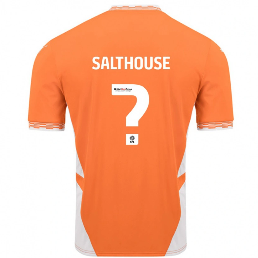 Danxen Mænd Emily Salthouse #0 Orange Hvid Hjemmebane Spillertrøjer 2024/25 Trøje T-Shirt