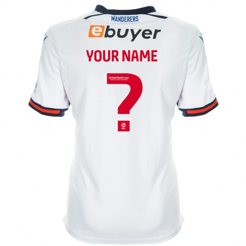 Danxen Mænd Dit Navn #0 Hvid Hjemmebane Spillertrøjer 2024/25 Trøje T-Shirt