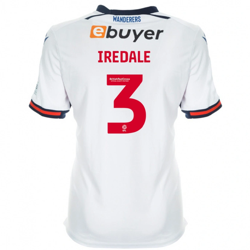 Danxen Mænd Jack Iredale #3 Hvid Hjemmebane Spillertrøjer 2024/25 Trøje T-Shirt