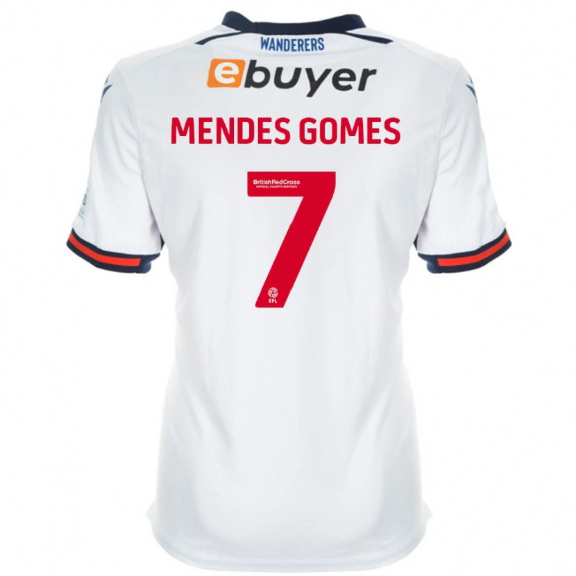 Danxen Mænd Carlos Mendes #7 Hvid Hjemmebane Spillertrøjer 2024/25 Trøje T-Shirt