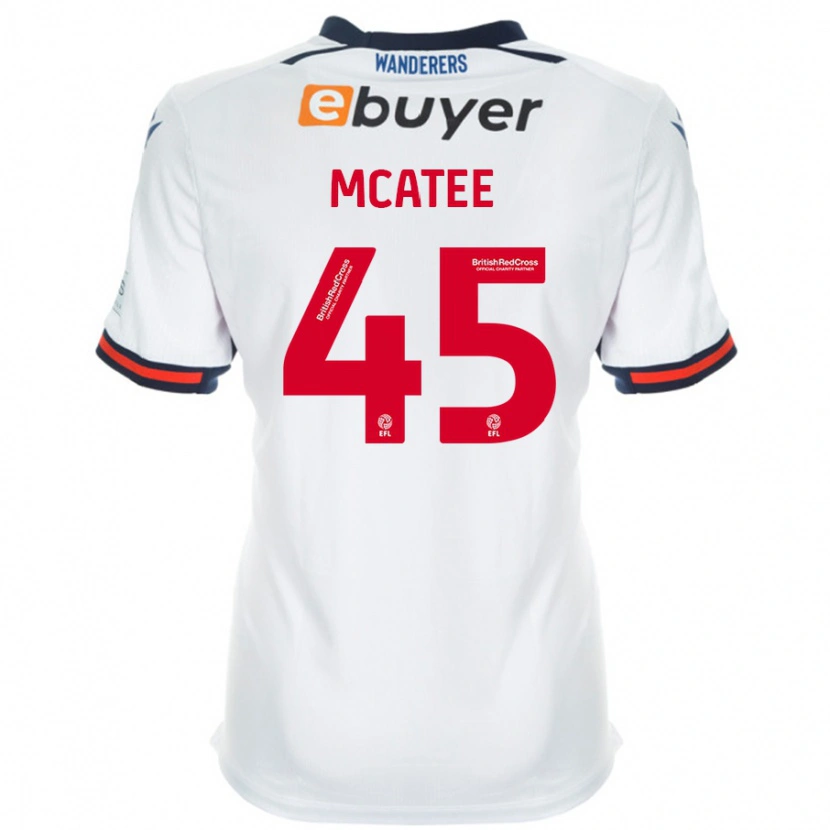 Danxen Mænd John Mcatee #45 Hvid Hjemmebane Spillertrøjer 2024/25 Trøje T-Shirt
