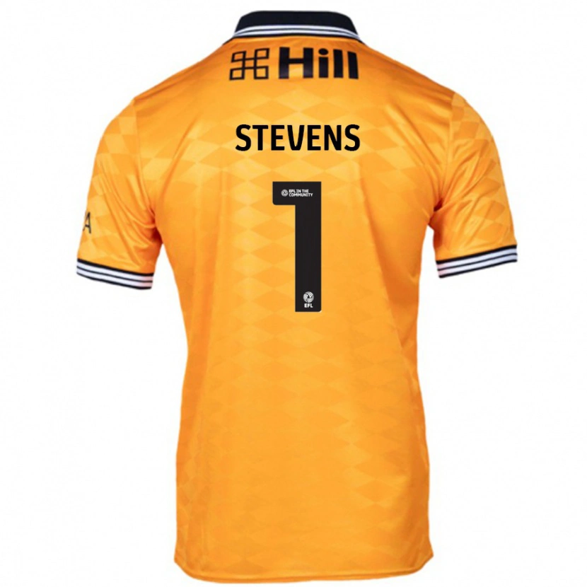 Danxen Mænd Jack Stevens #1 Orange Hjemmebane Spillertrøjer 2024/25 Trøje T-Shirt