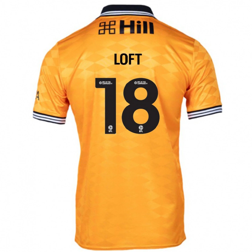 Danxen Mænd Ryan Loft #18 Orange Hjemmebane Spillertrøjer 2024/25 Trøje T-Shirt