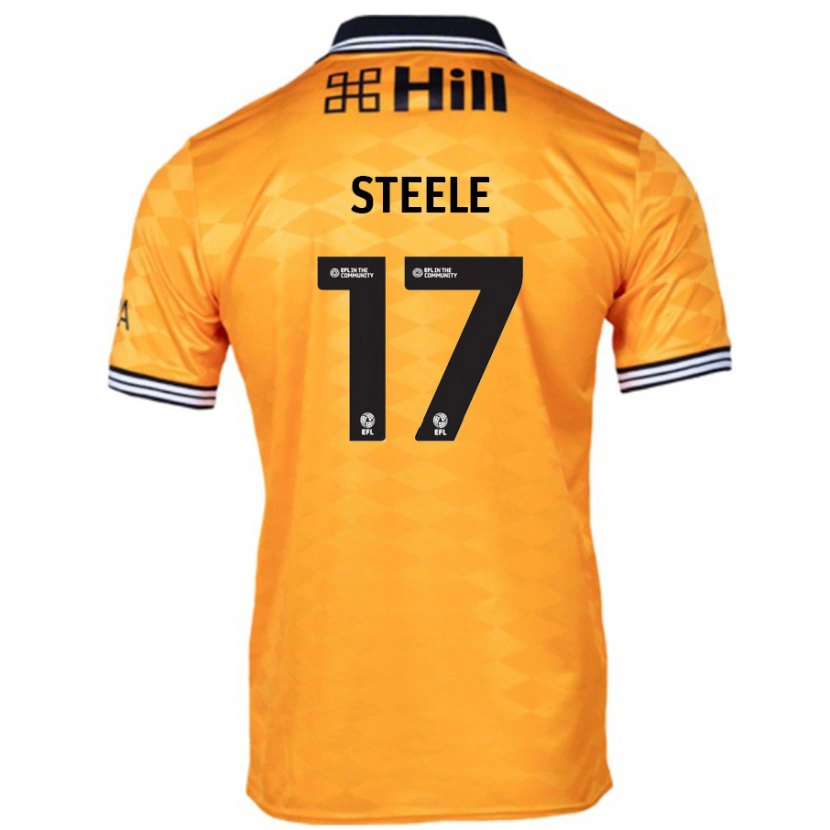 Danxen Mænd Fran Steele #17 Orange Hjemmebane Spillertrøjer 2024/25 Trøje T-Shirt