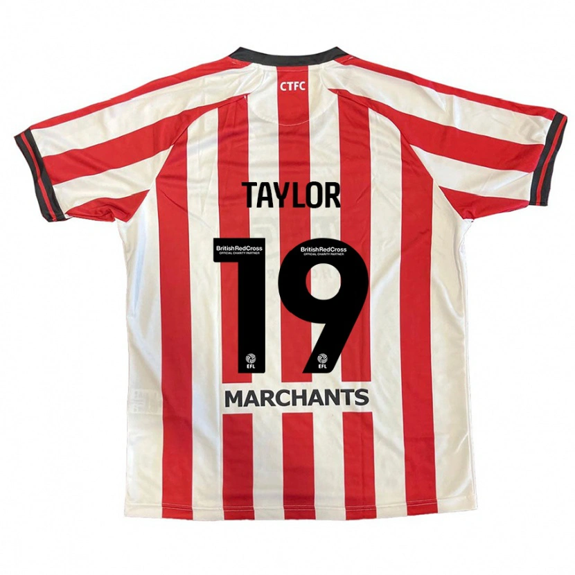 Danxen Mænd Jessie Taylor #19 Rød Hvid Hjemmebane Spillertrøjer 2024/25 Trøje T-Shirt