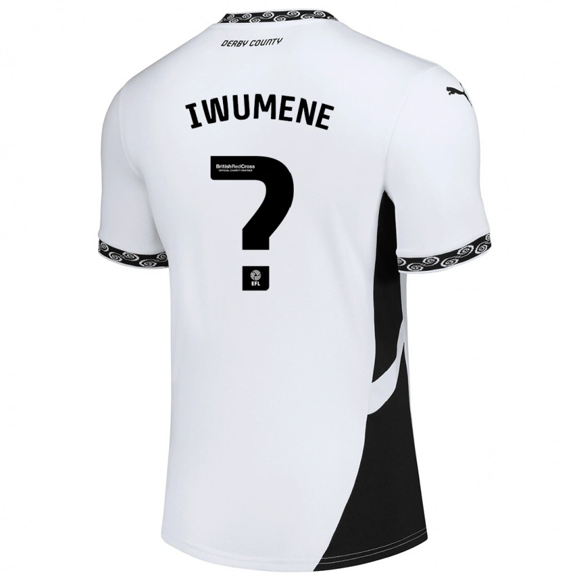 Danxen Mænd Alex Stepien-Iwumene #0 Hvid Sort Hjemmebane Spillertrøjer 2024/25 Trøje T-Shirt