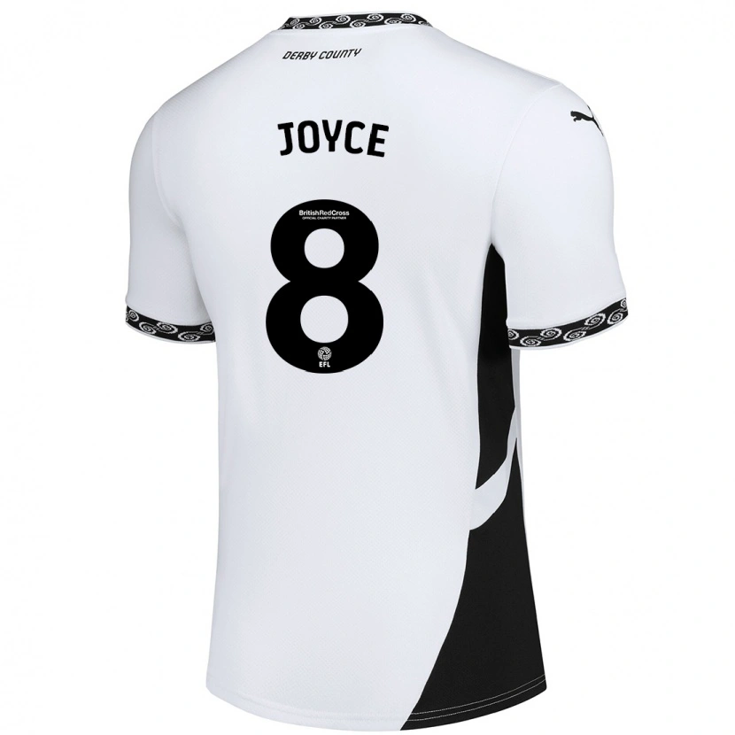Danxen Mænd Emily Joyce #8 Hvid Sort Hjemmebane Spillertrøjer 2024/25 Trøje T-Shirt