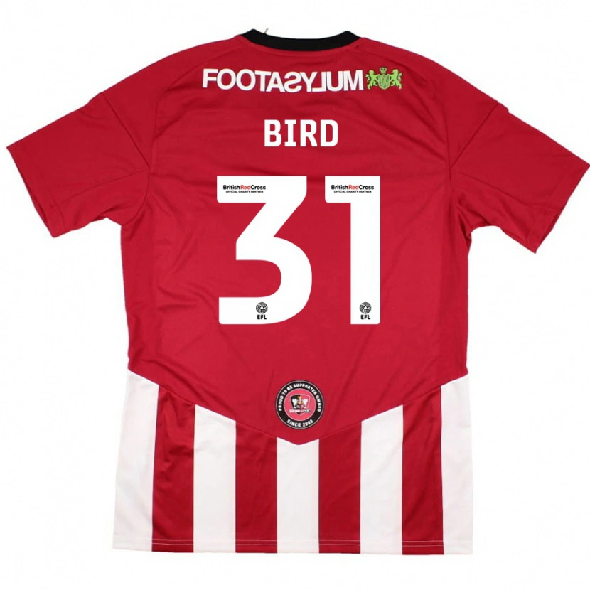 Danxen Mænd Jay Bird #31 Rød Hvid Hjemmebane Spillertrøjer 2024/25 Trøje T-Shirt