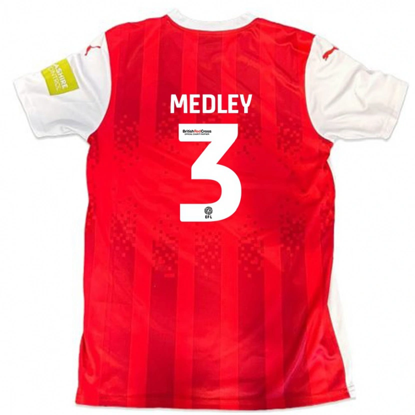 Danxen Mænd Zech Medley #3 Rød Hvid Hjemmebane Spillertrøjer 2024/25 Trøje T-Shirt
