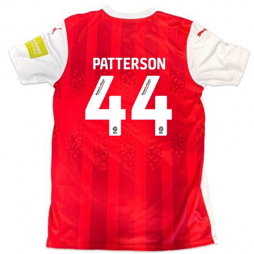 Danxen Mænd Phoenix Patterson #44 Rød Hvid Hjemmebane Spillertrøjer 2024/25 Trøje T-Shirt