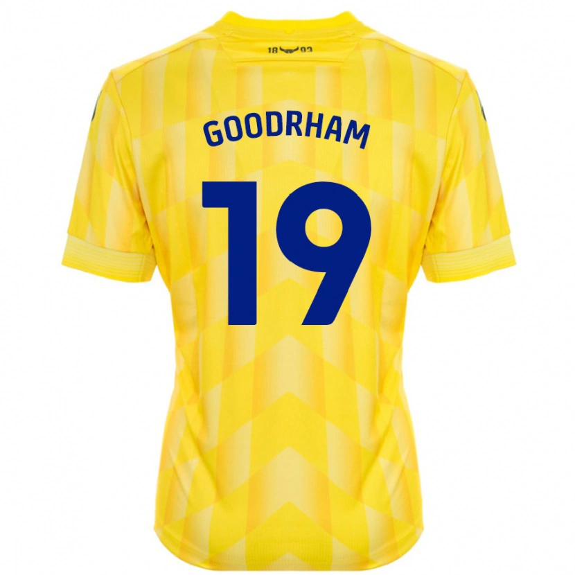 Danxen Mænd Tyler Goodrham #19 Gul Hjemmebane Spillertrøjer 2024/25 Trøje T-Shirt