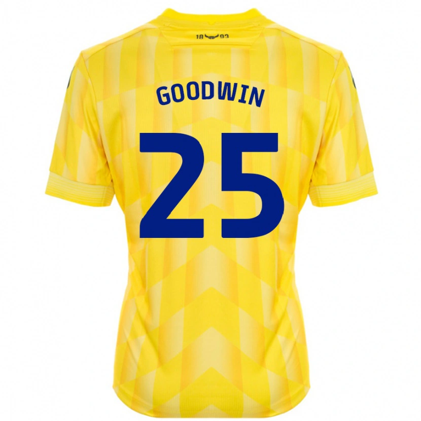 Danxen Mænd Will Goodwin #25 Gul Hjemmebane Spillertrøjer 2024/25 Trøje T-Shirt