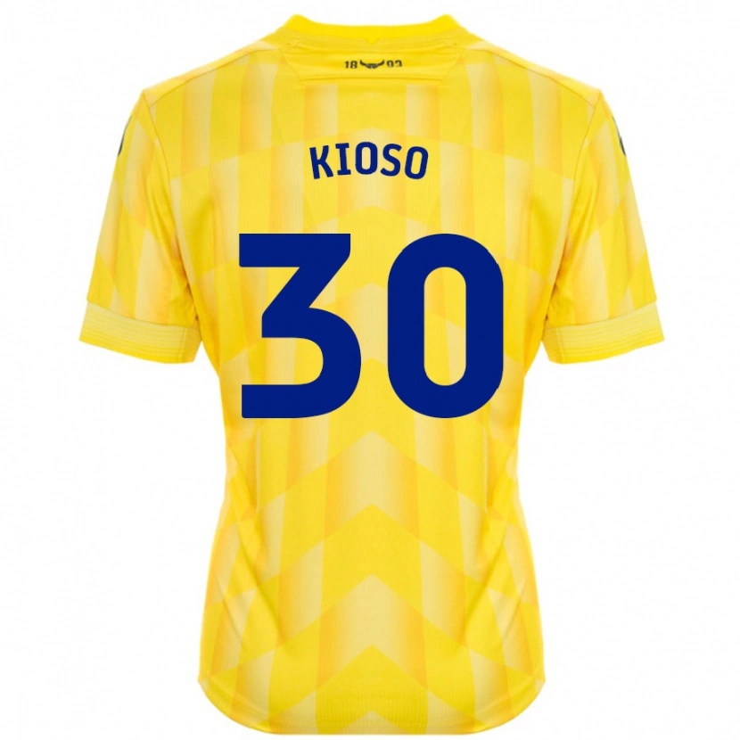Danxen Mænd Peter Kioso #30 Gul Hjemmebane Spillertrøjer 2024/25 Trøje T-Shirt
