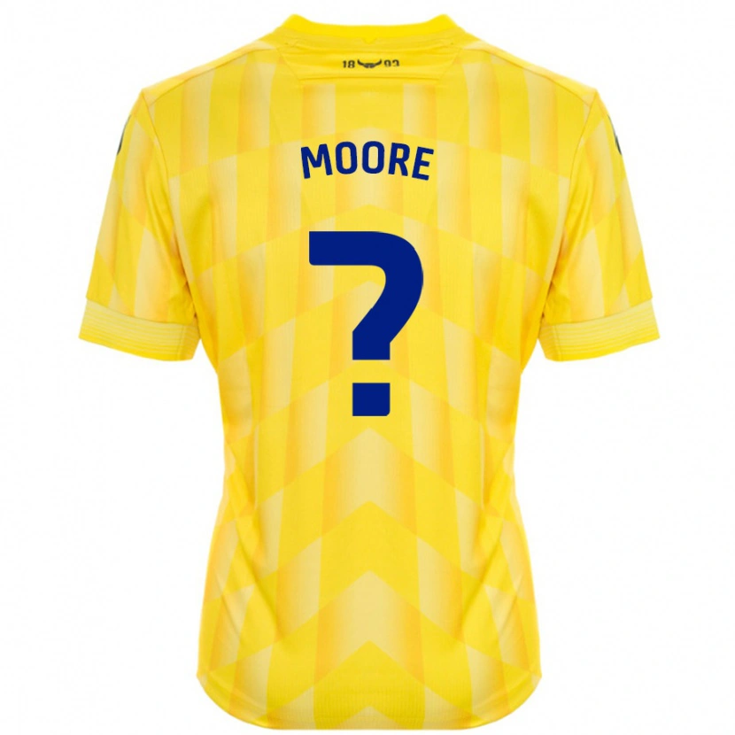 Danxen Mænd Brogan Moore #0 Gul Hjemmebane Spillertrøjer 2024/25 Trøje T-Shirt