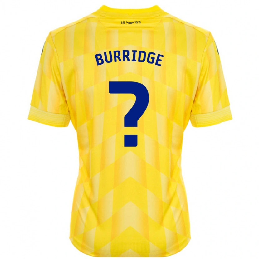 Danxen Mænd Leah Burridge #0 Gul Hjemmebane Spillertrøjer 2024/25 Trøje T-Shirt