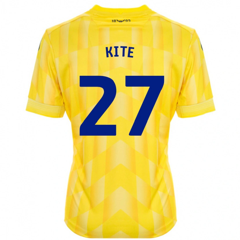 Danxen Mænd Rose Kite #27 Gul Hjemmebane Spillertrøjer 2024/25 Trøje T-Shirt