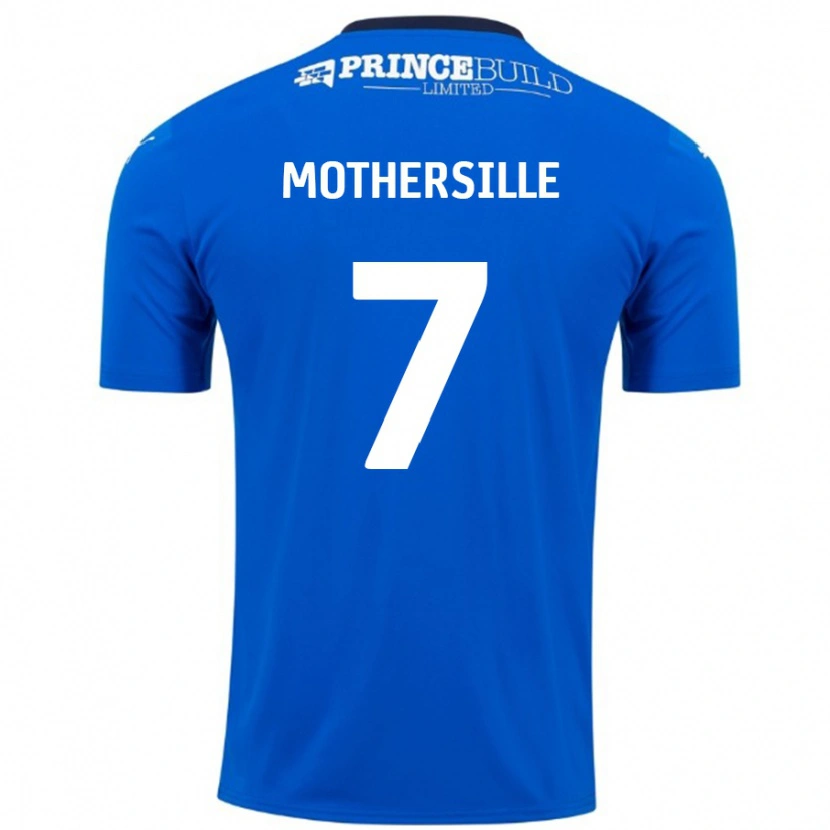Danxen Mænd Malik Mothersille #7 Blå Hvid Hjemmebane Spillertrøjer 2024/25 Trøje T-Shirt