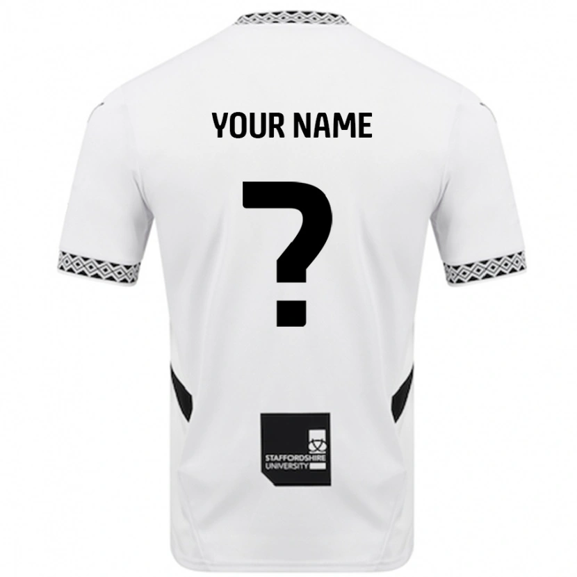 Danxen Mænd Dit Navn #0 Hvid Hjemmebane Spillertrøjer 2024/25 Trøje T-Shirt