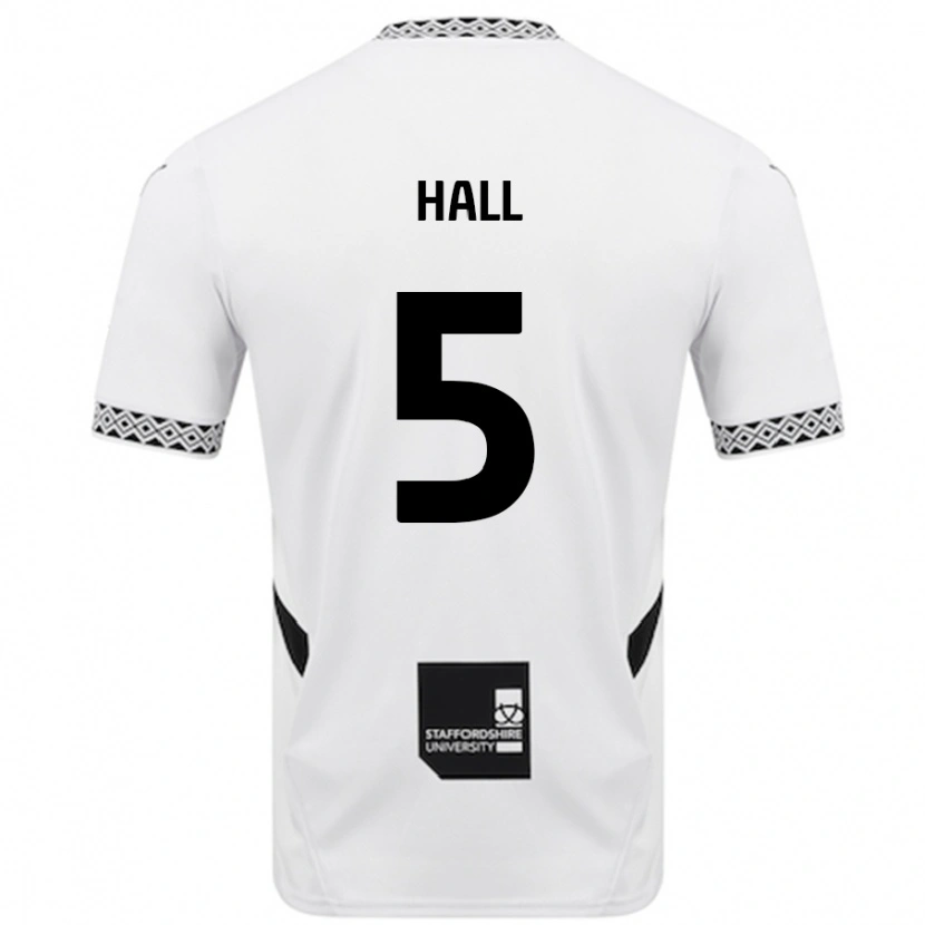 Danxen Mænd Connor Hall #5 Hvid Hjemmebane Spillertrøjer 2024/25 Trøje T-Shirt