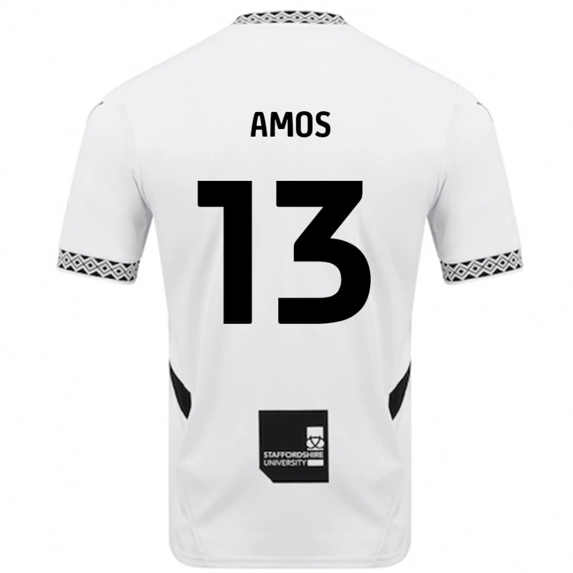 Danxen Mænd Ben Amos #13 Hvid Hjemmebane Spillertrøjer 2024/25 Trøje T-Shirt