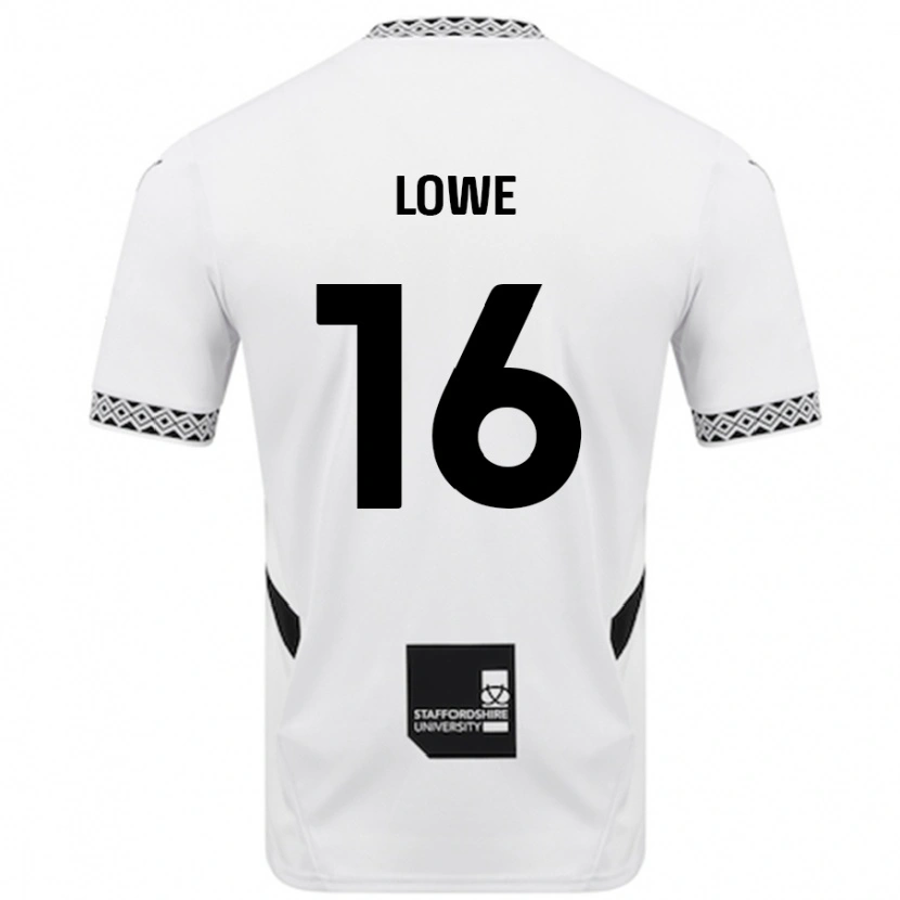 Danxen Mænd Jason Lowe #16 Hvid Hjemmebane Spillertrøjer 2024/25 Trøje T-Shirt