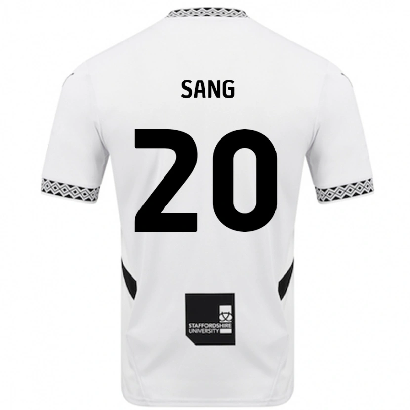 Danxen Mænd Tom Sang #20 Hvid Hjemmebane Spillertrøjer 2024/25 Trøje T-Shirt
