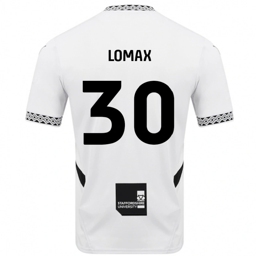 Danxen Mænd Ben Lomax #30 Hvid Hjemmebane Spillertrøjer 2024/25 Trøje T-Shirt