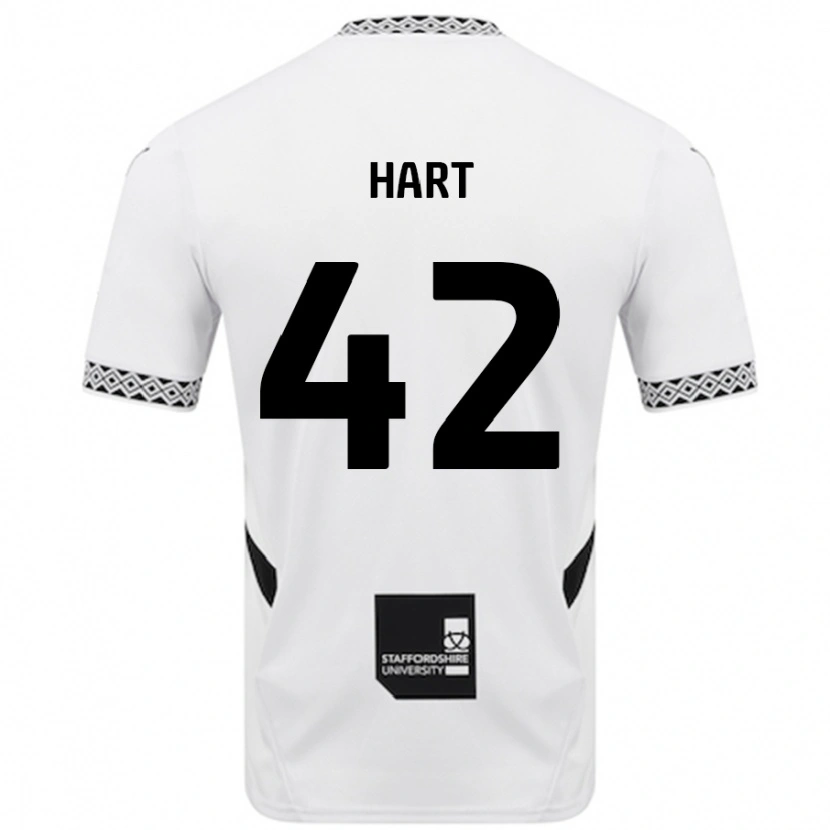 Danxen Mænd Sam Hart #42 Hvid Hjemmebane Spillertrøjer 2024/25 Trøje T-Shirt