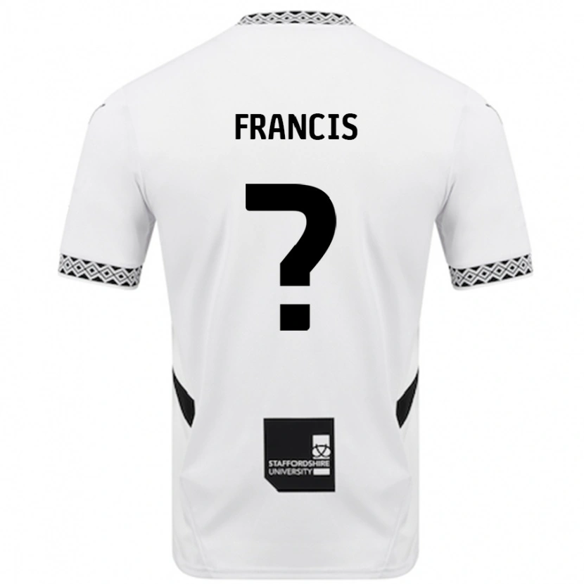Danxen Mænd Louis Francis #0 Hvid Hjemmebane Spillertrøjer 2024/25 Trøje T-Shirt