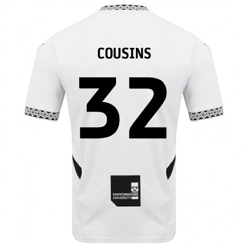 Danxen Mænd Logan Cousins #32 Hvid Hjemmebane Spillertrøjer 2024/25 Trøje T-Shirt