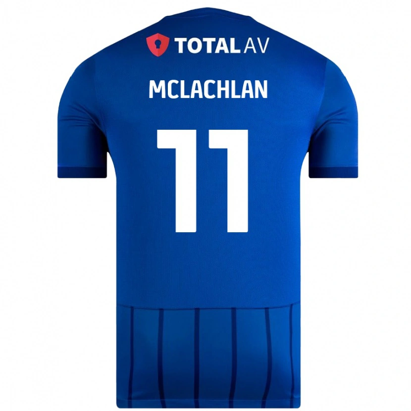 Danxen Mænd Daisy Mclachlan #11 Blå Hjemmebane Spillertrøjer 2024/25 Trøje T-Shirt