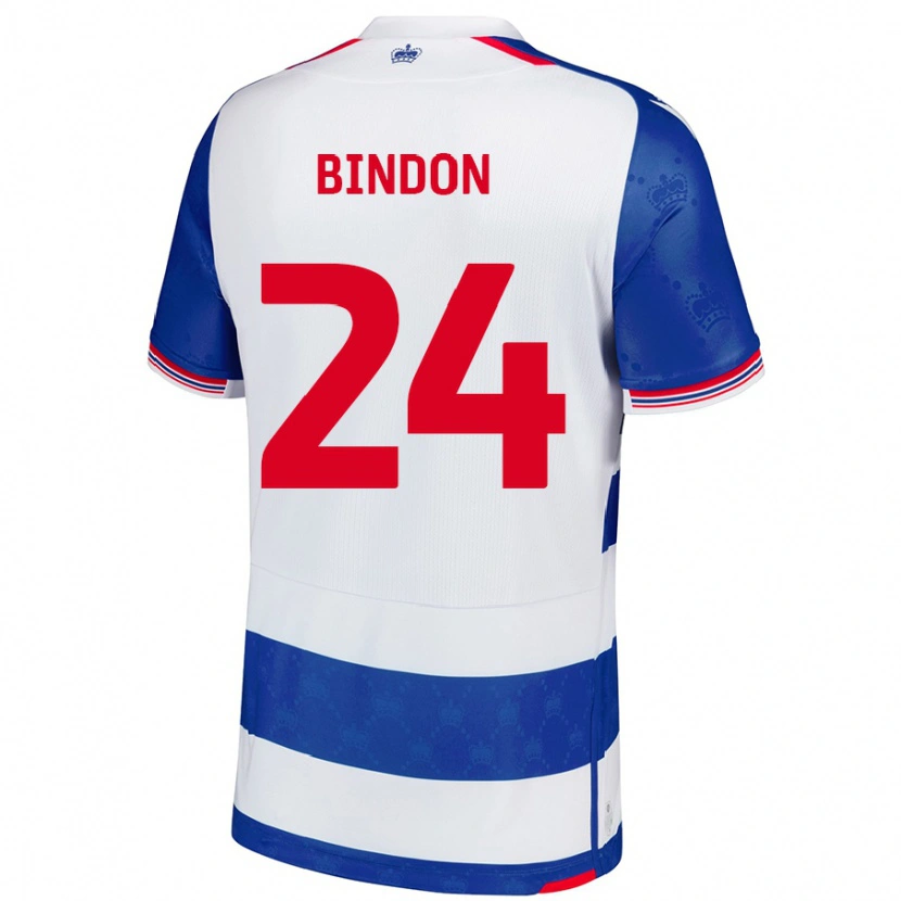 Danxen Mænd Tyler Bindon #24 Blå Hvid Hjemmebane Spillertrøjer 2024/25 Trøje T-Shirt