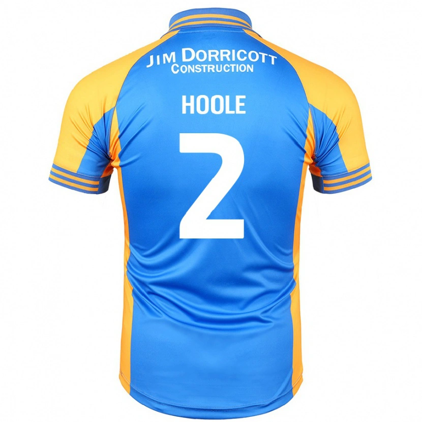 Danxen Mænd Luca Hoole #2 Blå Rav Hjemmebane Spillertrøjer 2024/25 Trøje T-Shirt