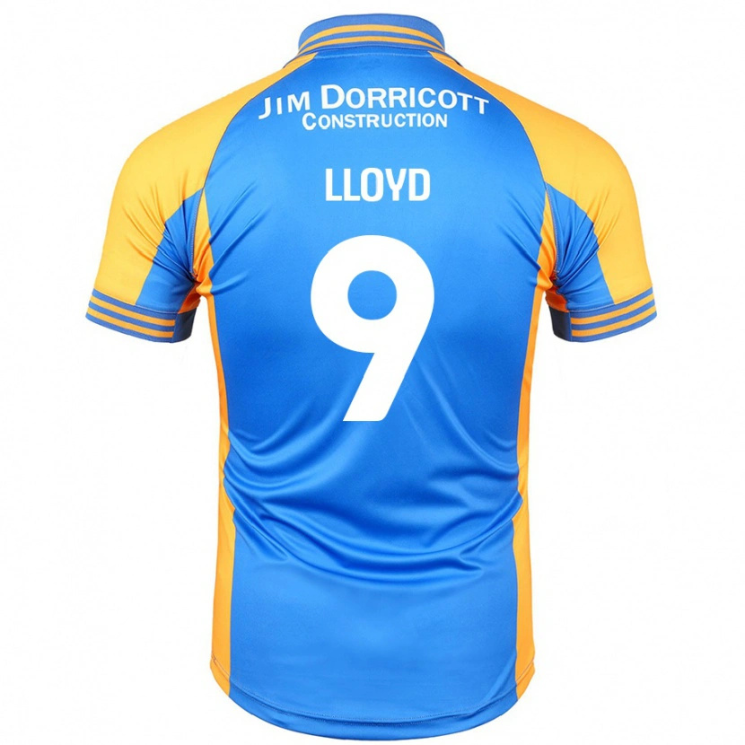 Danxen Mænd George Lloyd #9 Blå Rav Hjemmebane Spillertrøjer 2024/25 Trøje T-Shirt