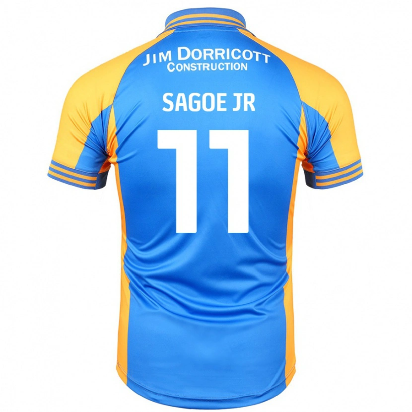 Danxen Mænd Charles Sagoe Jr #11 Blå Rav Hjemmebane Spillertrøjer 2024/25 Trøje T-Shirt