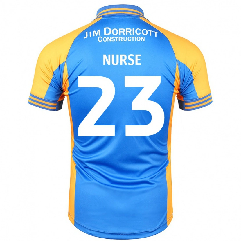 Danxen Mænd George Nurse #23 Blå Rav Hjemmebane Spillertrøjer 2024/25 Trøje T-Shirt