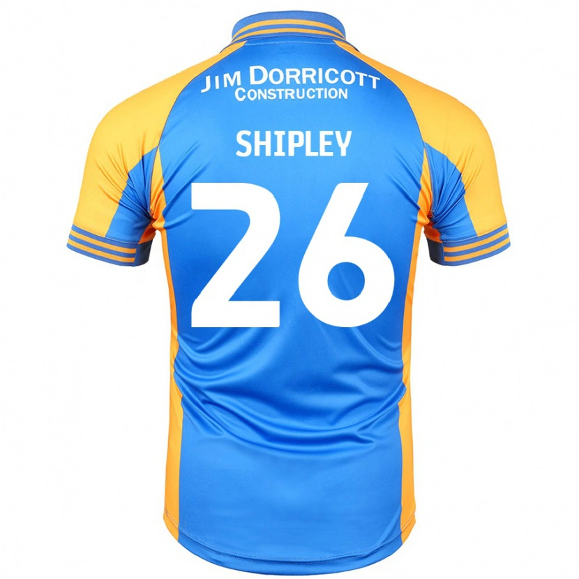 Danxen Mænd Jordan Shipley #26 Blå Rav Hjemmebane Spillertrøjer 2024/25 Trøje T-Shirt